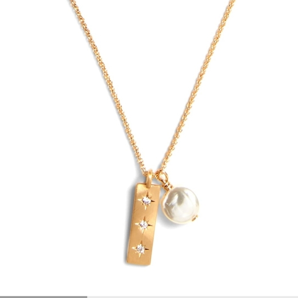 Banana Republic Jewelry - B.Rep.Pearl and Bar Necklace